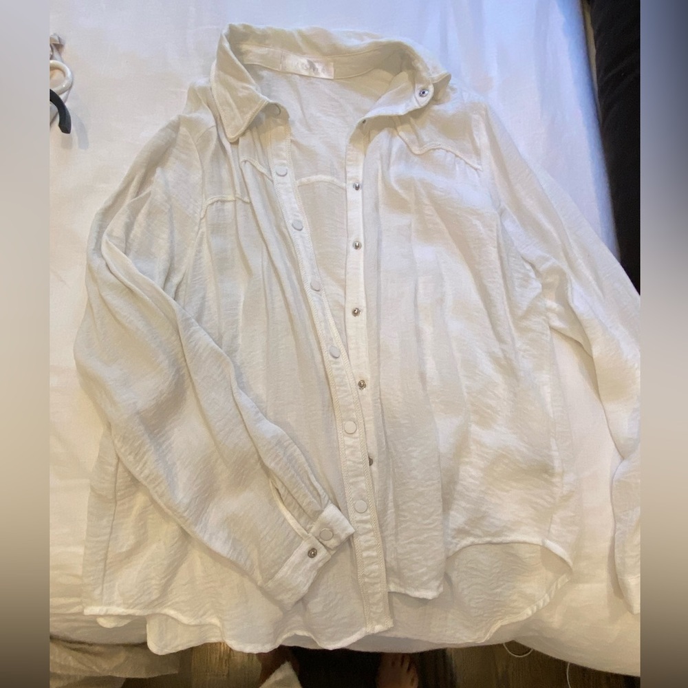 White western button up shirt